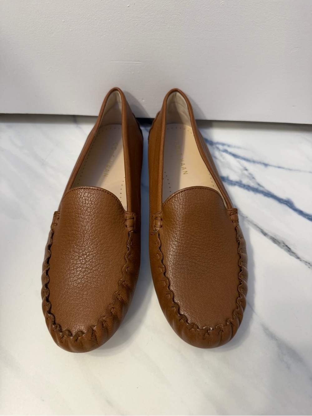 Cole Haan Brown Leather Moccasin Loafers